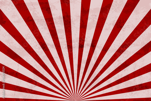 Vintage grunge burst background, Red and white color, vector illustration retro style