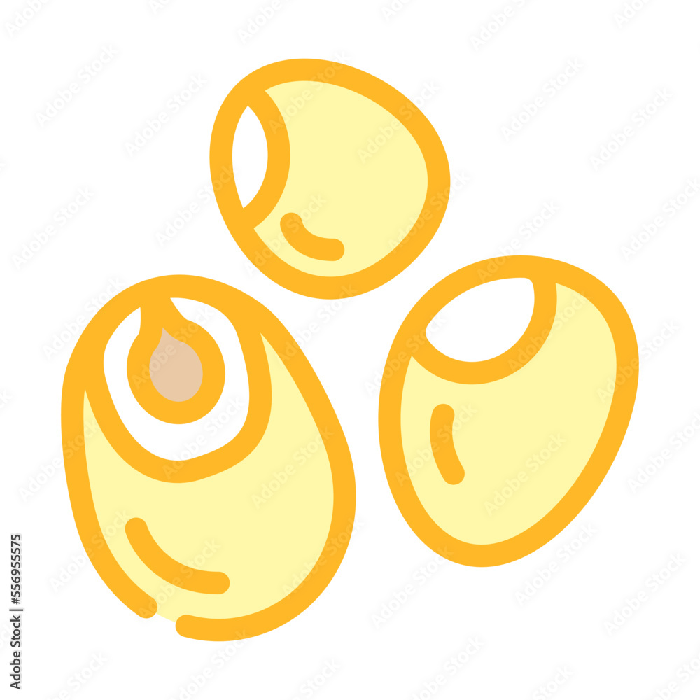 millet grain food color icon vector. millet grain food sign. isolated symbol illustration