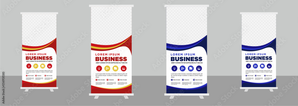 Roll up stand banner design template Corporate business 
