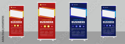 Roll up stand banner design template Corporate business 