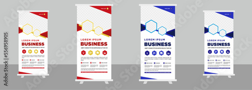 Roll up stand banner design template Corporate business 