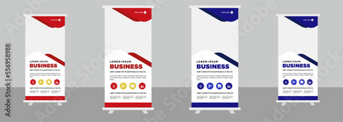 Roll up stand banner design template Corporate business 
