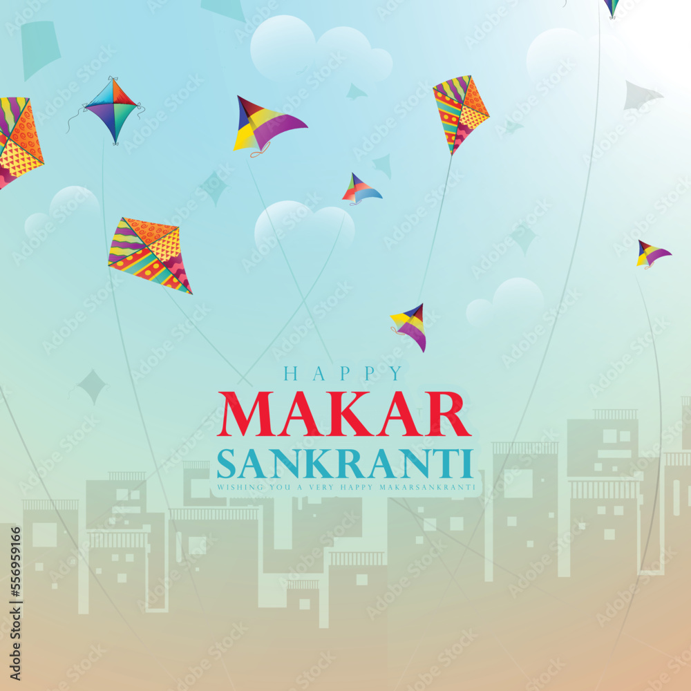 easy to edit vector sketch illustration of Happy Makar Sankranti background with colorful kites easy to edit vector sketch illustration of Happy Makar Sankranti background with colorful kites