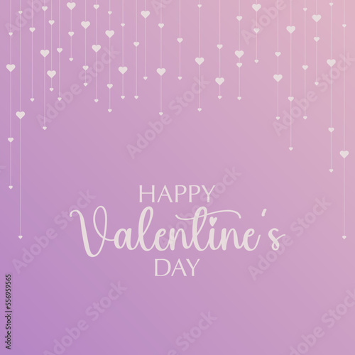  Purple Valentine's day pink background with white hearts. The background is great for books, brochures, flyers, and advertising poster templates. It is a vector illustration.