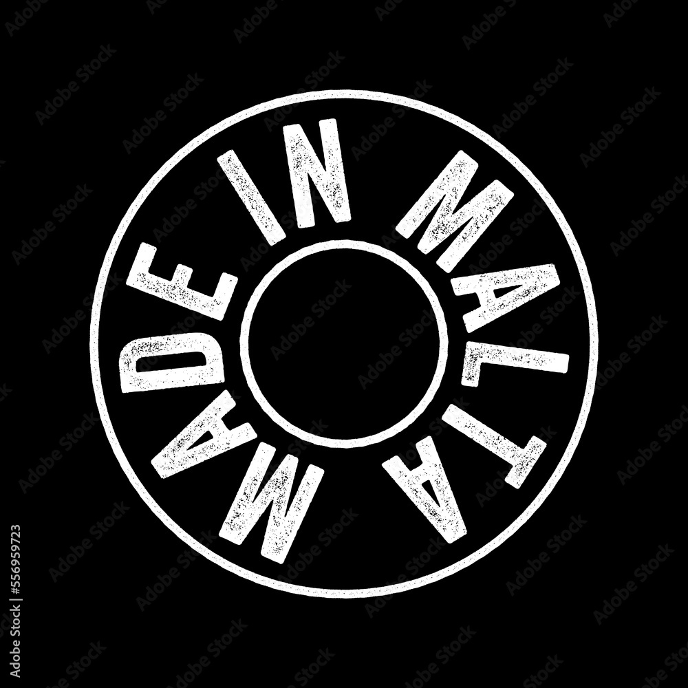 Made in Malta text emblem stamp, concept background Made in Malta text emblem stamp, concept background
