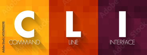 CLI - Command Line Interface is a text-based user interface used to run programs, manage computer files and interact with the computer, acronym concept background