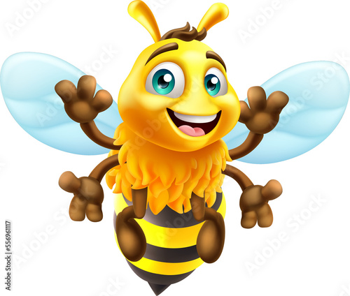 Honey Bumble Bee Cartoon Bu...