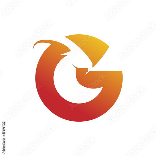 modern G initial logo design for sheep