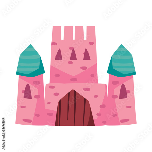 flat pink castle
