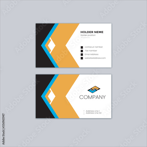 Fototapeta Naklejka Na Ścianę i Meble -  Creative Business card template design for corporate business, Professional Business card design and modern visiting card