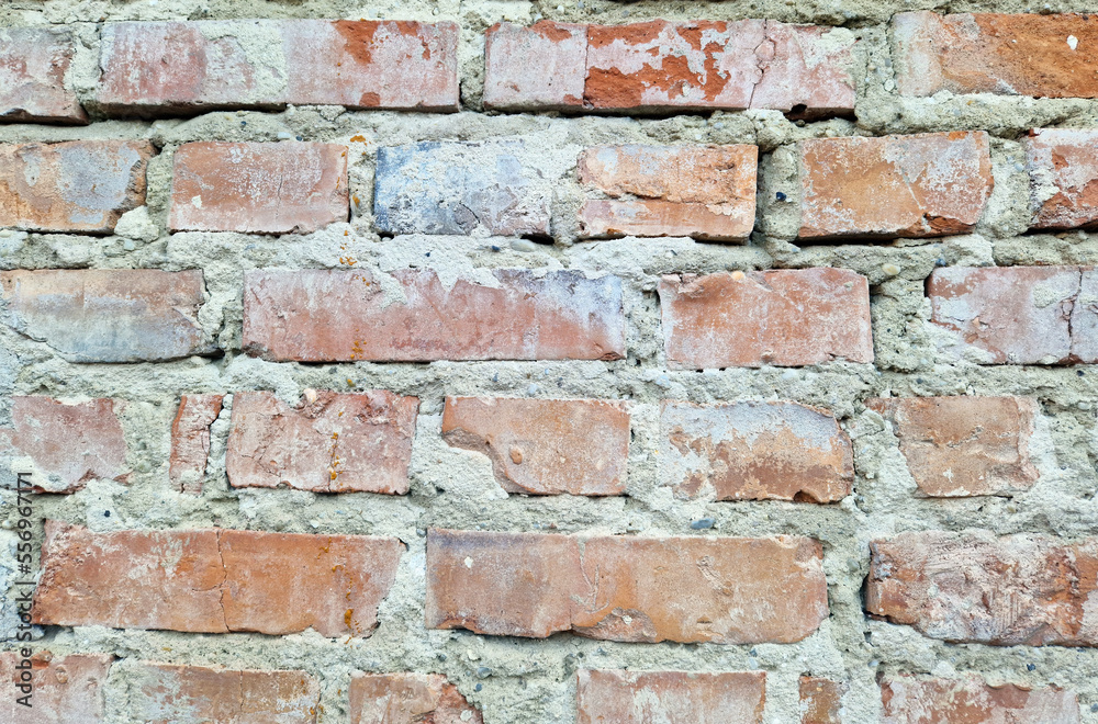 Wall from old bricks. Perfect as a background or texture. Wall from old bricks. Perfect as a background or texture.