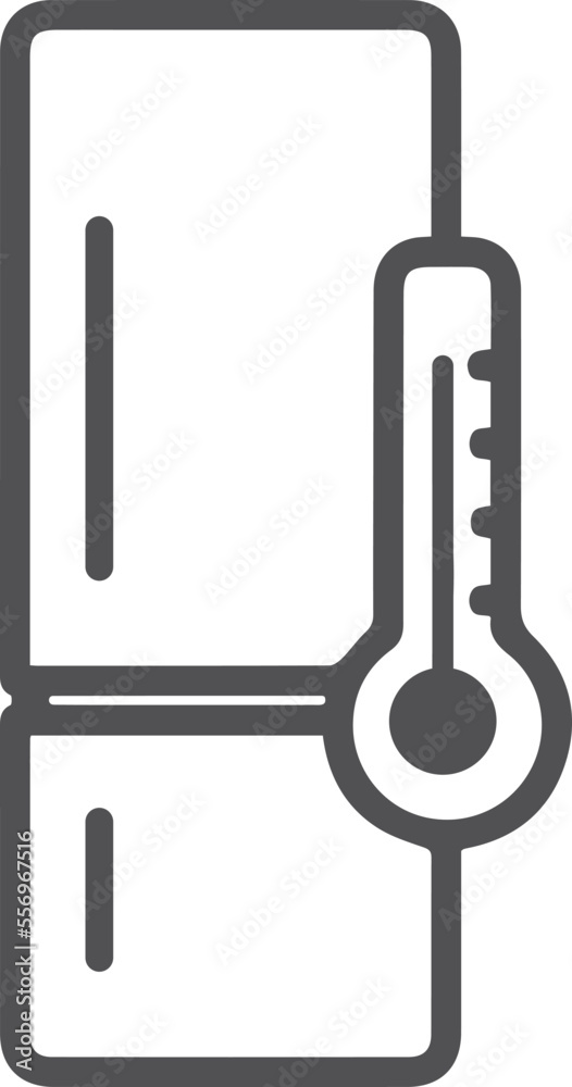Freezer control icon, refrigerator control icon black vector Freezer control icon, refrigerator control icon black vector