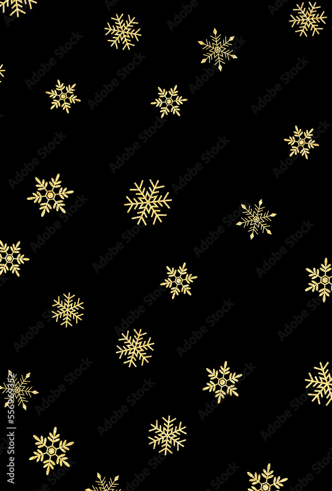 背景素材_ラメグリッター_雪の結晶