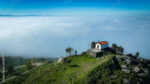  O povoado dá o nome à capela, dedicada a São Julião, permitindo uma maravilhosa vista a toda a volta. Vila Verde, Portugal photo