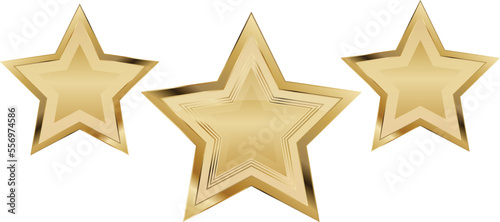 Vector golden stars award