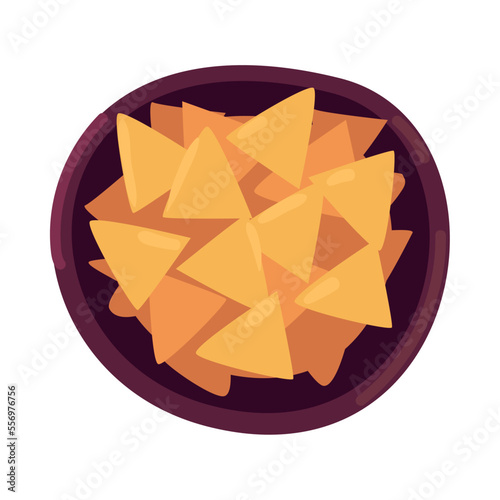 flat nachos bowl