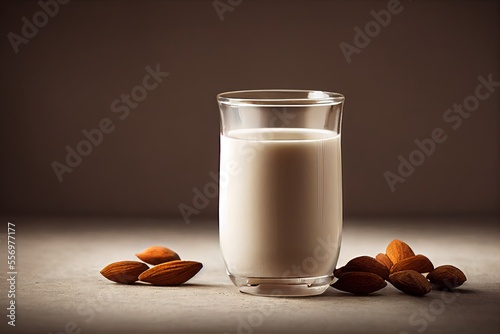 A Glass of Almond Milk with...