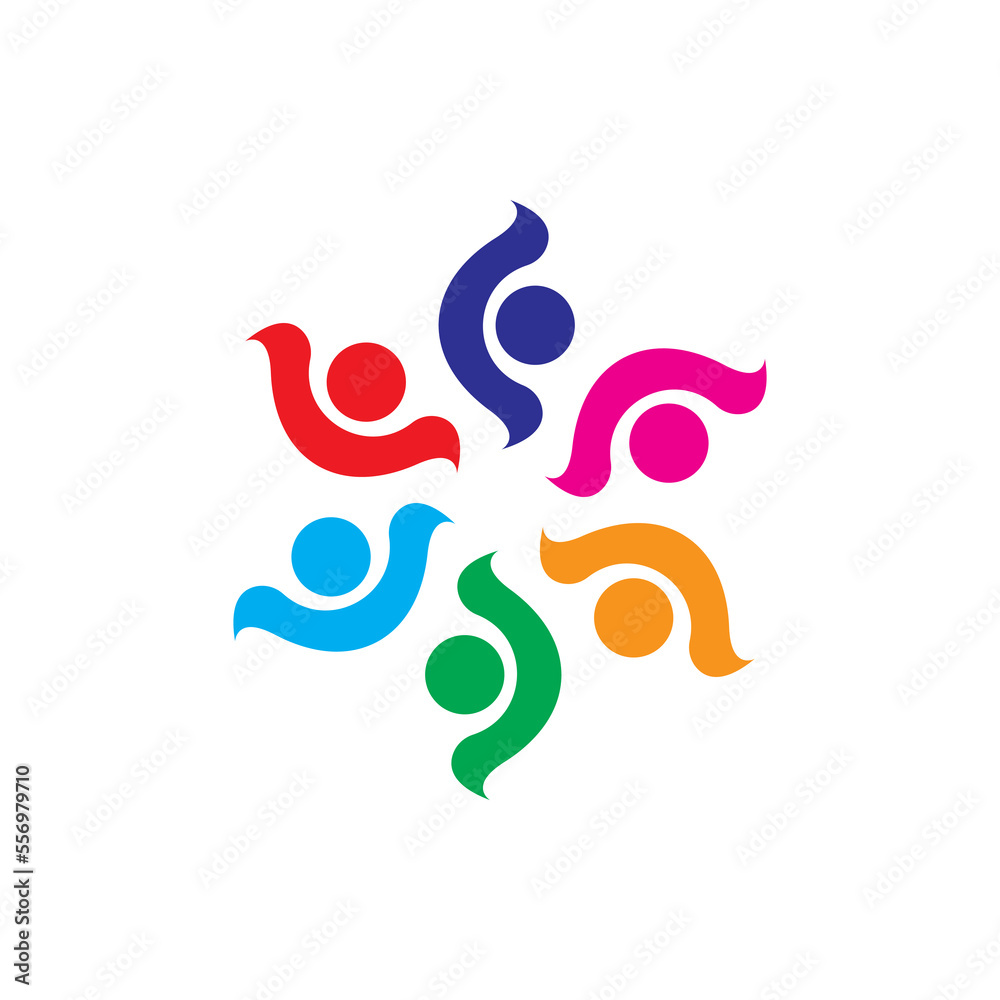 Community, network and social icon Community, network and social icon