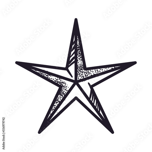 tattoo flat star design
