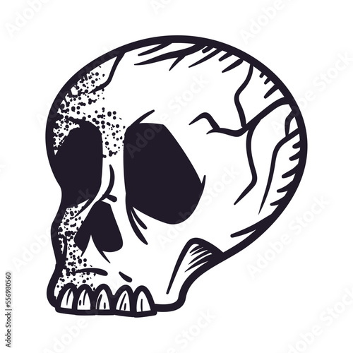 tattoo flat skull design