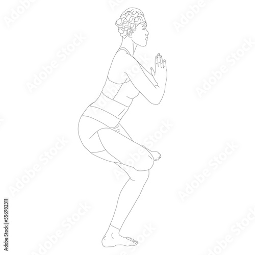 moon yoga posture pose © Julieta