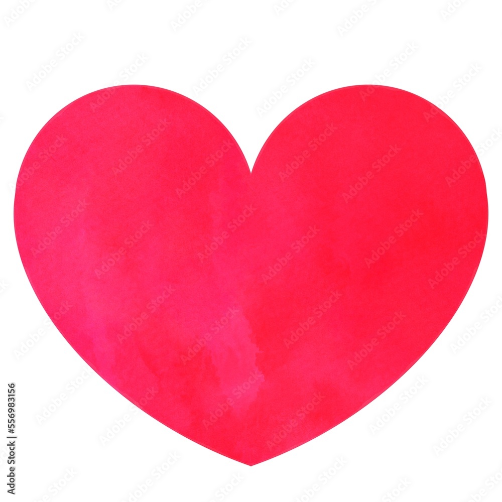 one minimalistic heart on a white background. Love on Valentine's Day