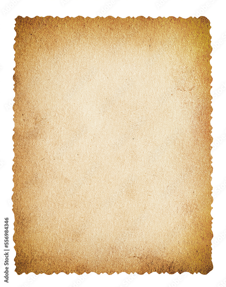 Old paper isolated