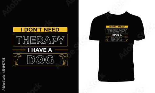 Lovely Dog Typography T Shirt Design 