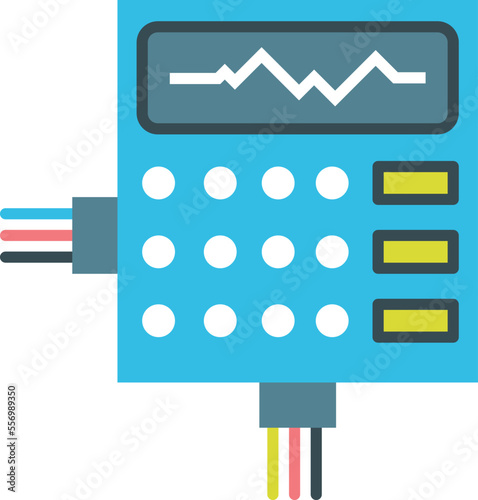 Industrial control panel icon. Manufactoring machine equipment