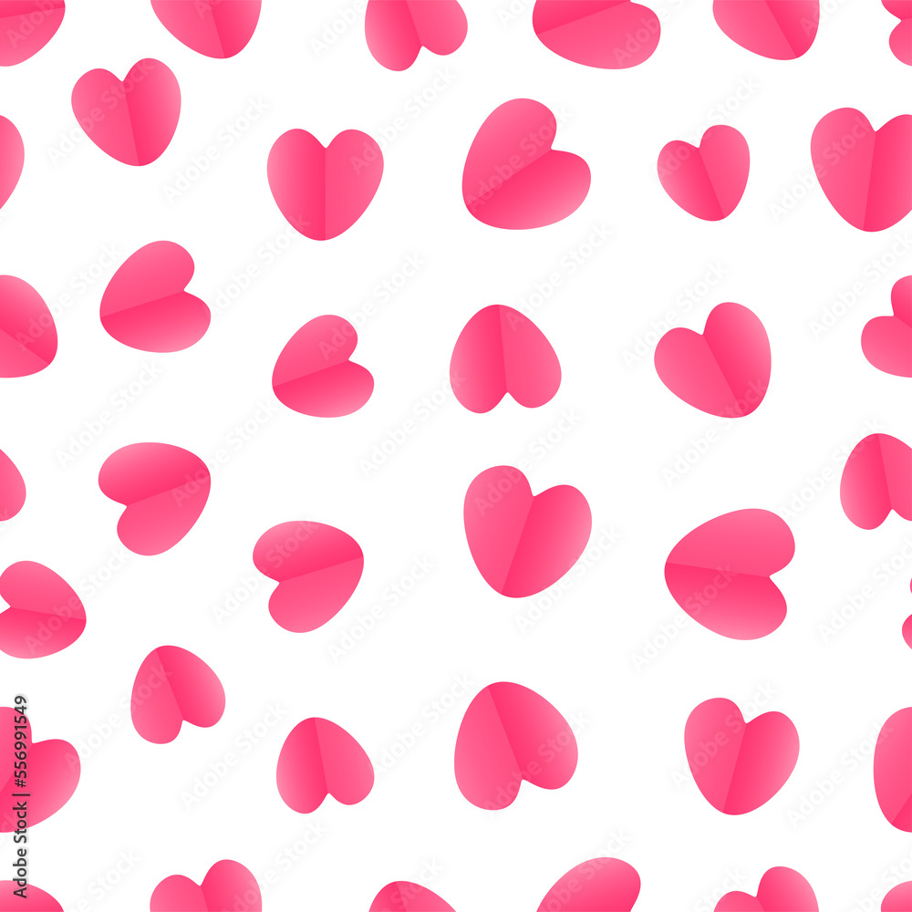 Hearts pattern background, concept for Happy Women, Mother, Valentine Day, Birthday design on pink background