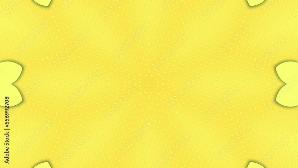 Looping wallpaper with yellow abstract dots and circles Background and overlay for intro video
