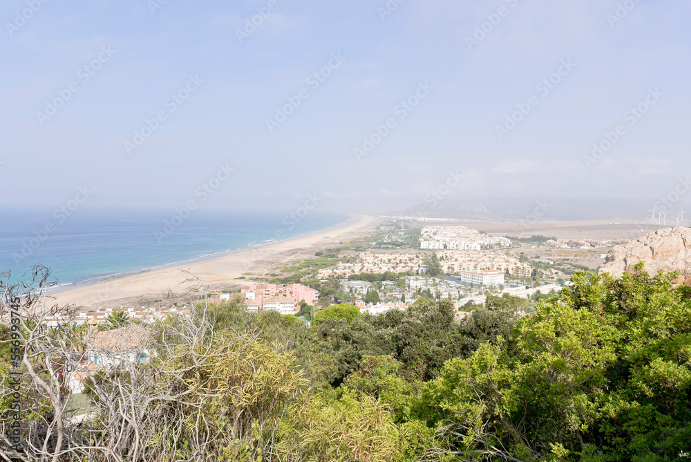 Costa de la Luz seascape, near Atlanterra and Zahara de los Atunes, Andalusia, Spain