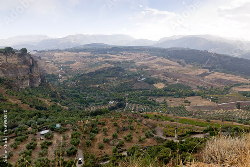 Ronda and surrounding landscape, Andalusia, Spain