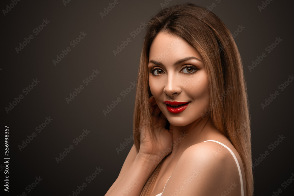 Beautiful elegant woman. Clear skin. SPA concept. Natural beauty. Stylish model Beautiful elegant woman. Clear skin. SPA concept. Natural beauty. Stylish model