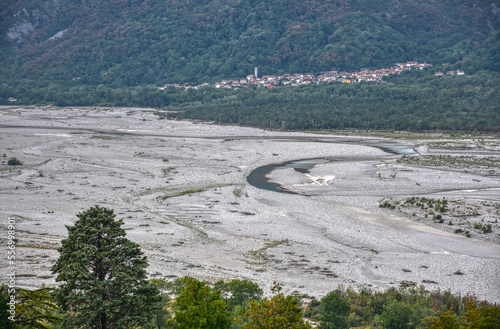 Fluss, Tagliamento, Wildfluss, Alpen, ursprünglich, natürlich, Oberitalien, Osoppo, Friaul, Julisch Venetien, Tilliment, Talament, Dülmende, Charakteristisch, Flussbett, breit, Gerinne, Gerinnen, verz photo