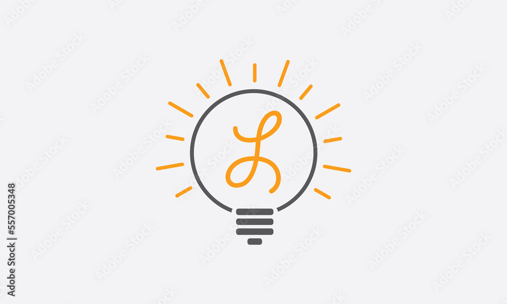 Electricity light logo and Electricity fiber logo with lighting bulb letter design and online bulb logo. Idea bulb symbol