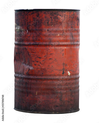 rusty oil barrel