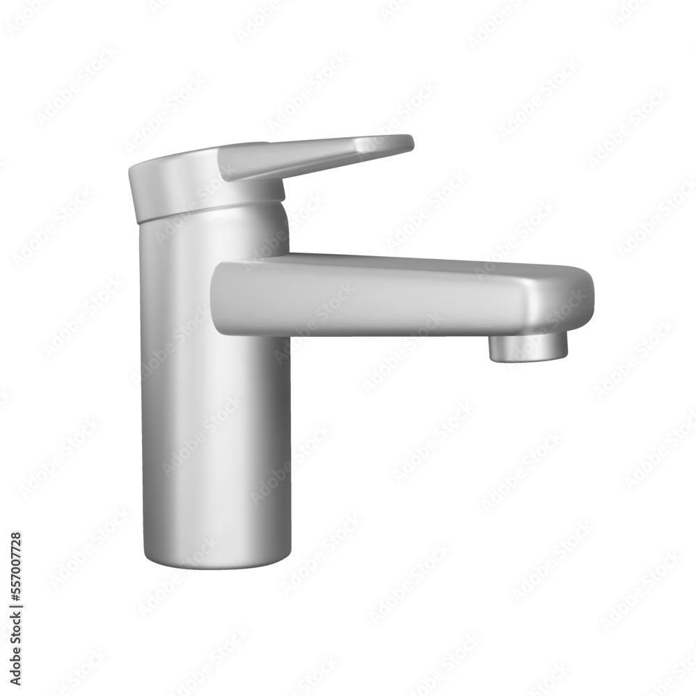Tap, Faucet 3d icon. Isolated object on transparent background Tap, Faucet 3d icon. Isolated object on transparent background