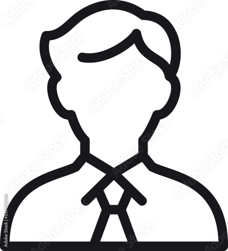 Office manager avatar. Male web profile picture