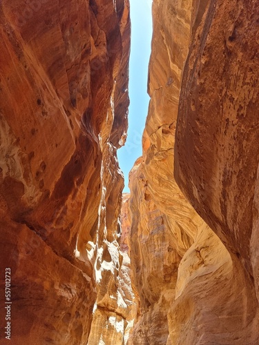 red canyon in wadi rum country