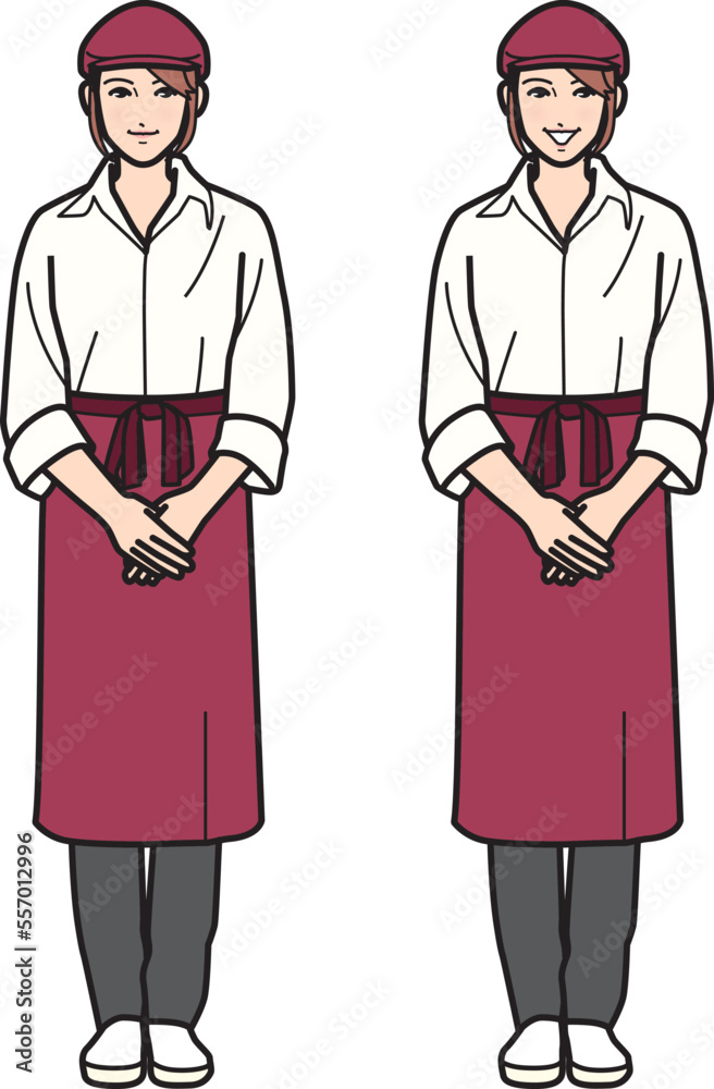 ファストフード女性店員 ファストフード女性店員