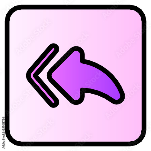 reply all gradient icon
