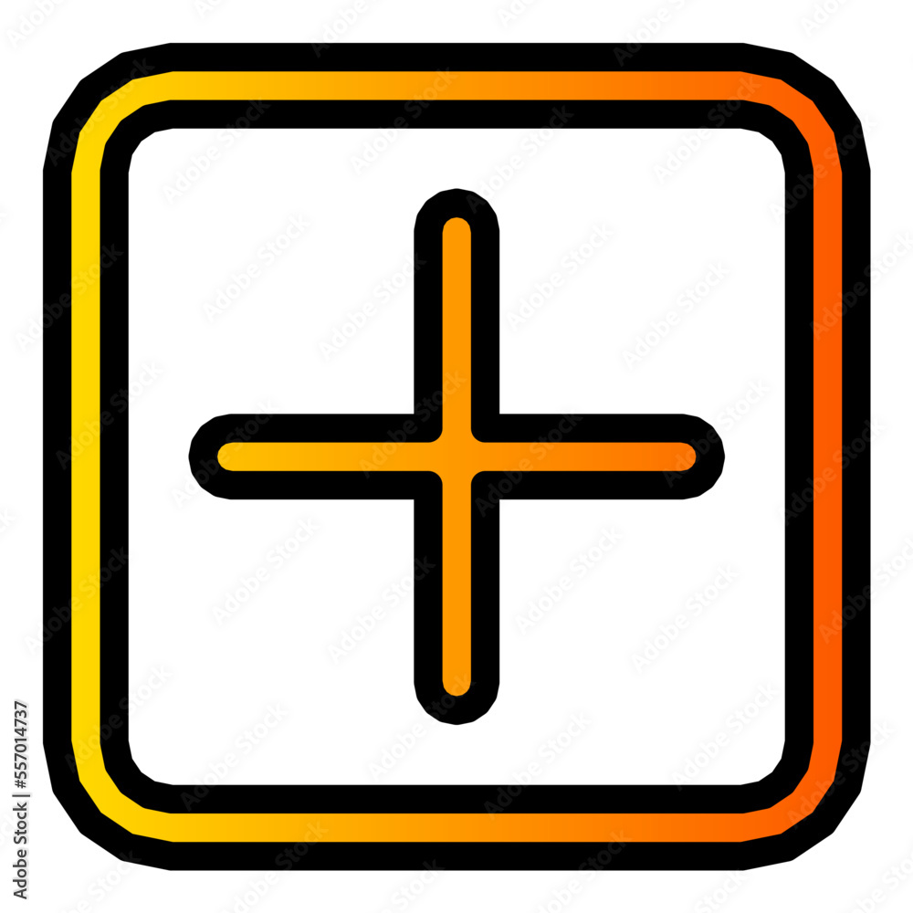 Obraz premium add gradient icon