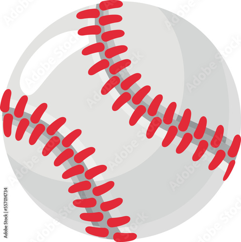 Baseball ball icon. Cartoon sport game sign