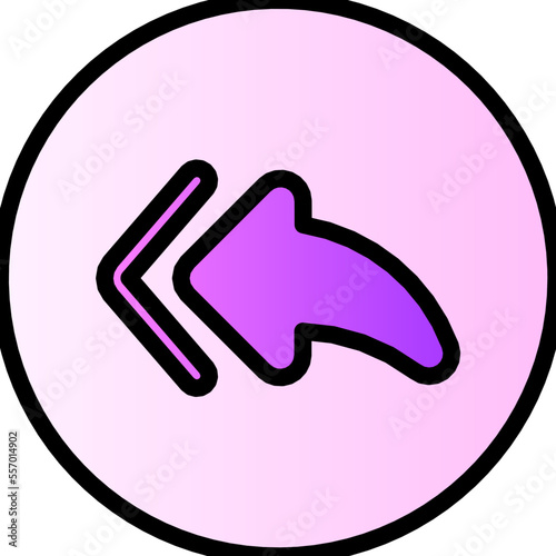 reply all gradient icon