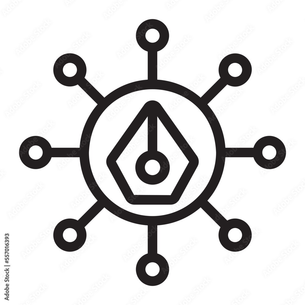 copywriting line icon copywriting line icon