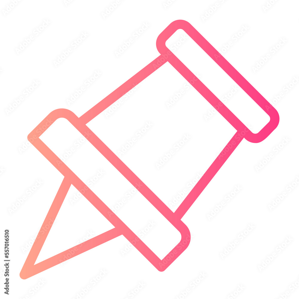 push pin gradient icon push pin gradient icon