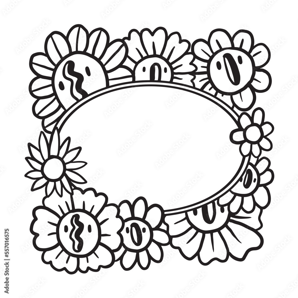 Hand drawn Abstrack doodle art frame Hand drawn Abstrack doodle art frame