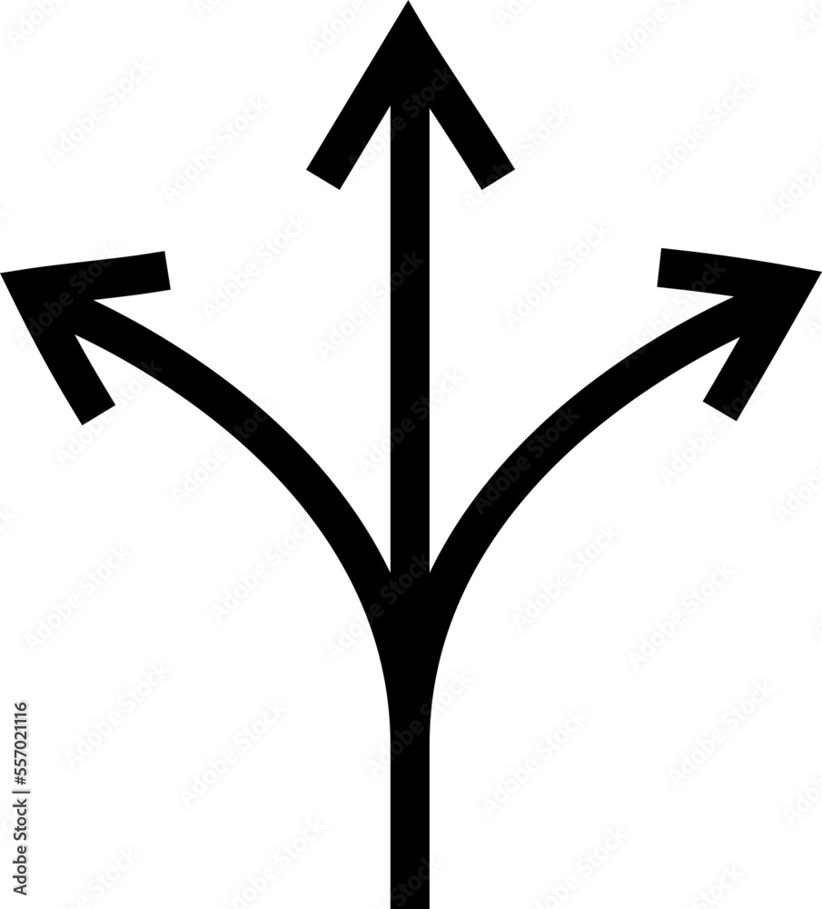 three way arrow three way arrow