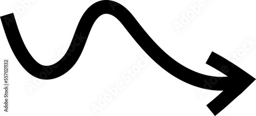 wavy small arrow